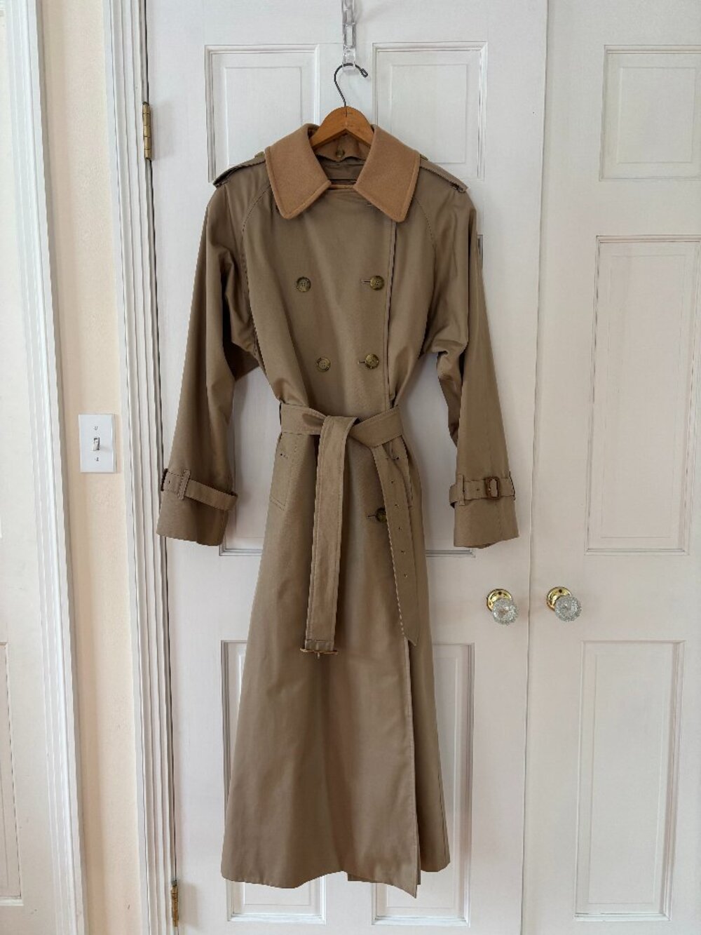 Burberry's Trench Coat with  Zip-out lining and button-on wool collar